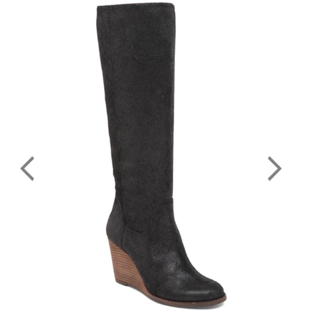 Lucky Brand Yacie Wedge Boots ~ 8.5 RUNS SMALL